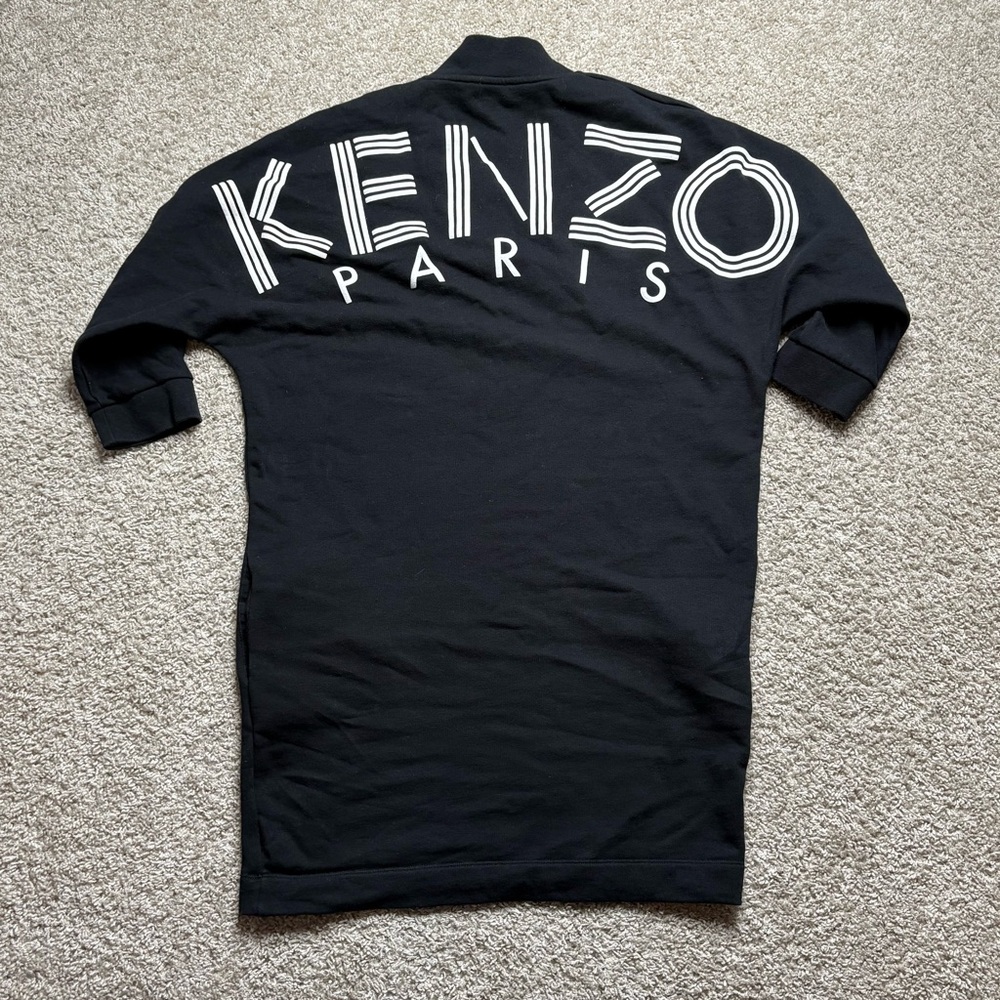 Kenzo Black Dress with White Logo